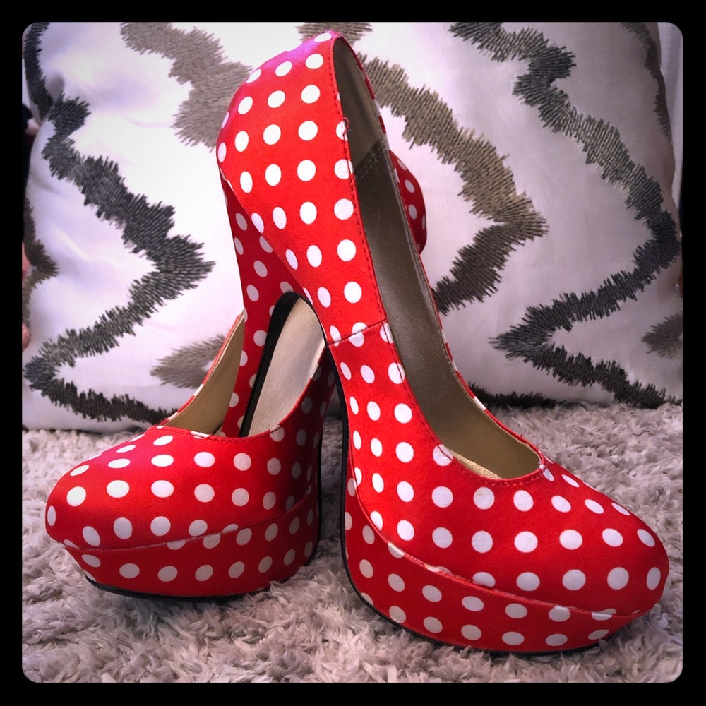 Red Polka Dot Heels